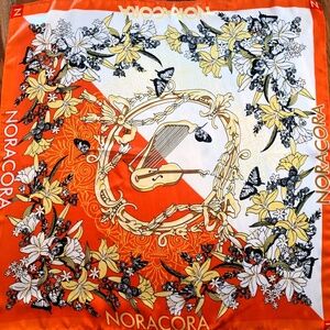 NORA CORA 70's Vintage Silk Scarf